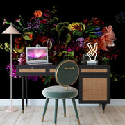 TOV Furniture Sierra writing desk with a sleek wooden surface and minimalist design, suitable for home or office workspace.