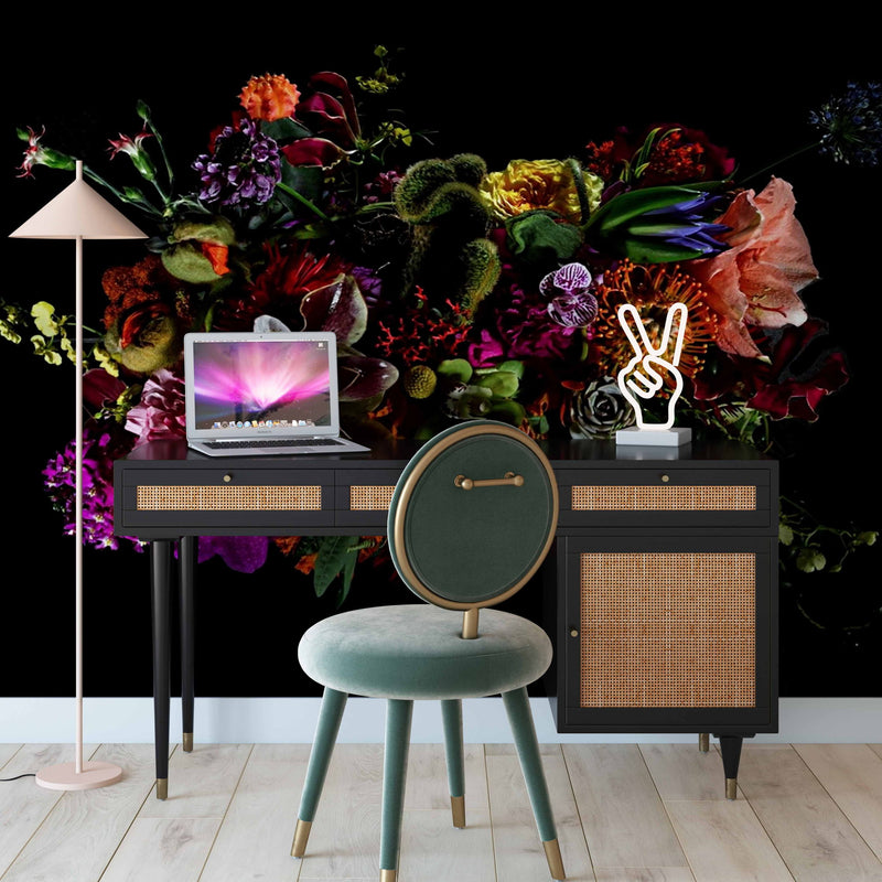 TOV Furniture Sierra writing desk with a sleek wooden surface and minimalist design, suitable for home or office workspace.
