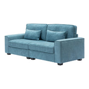 Modern Fabric Sofa With Cushions, Sleek Arm Design - R&R Furniture Gallery (Fountain Valley, CA)