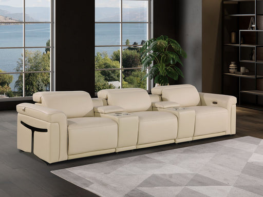 1126 - 5-Piece Modular Power Reclining Sofa In With 3 Power Recliners & Power Headrests - R&R Furniture Gallery (Fountain Valley, CA)