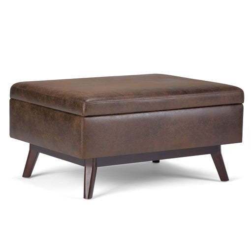 Owen - Upholstered Rectangular Storage Ottoman - R&R Furniture Gallery (Fountain Valley, CA)