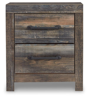 Drystan - Two Drawer Night Stand - Brown / Beige - R&R Furniture Gallery (Fountain Valley, CA)