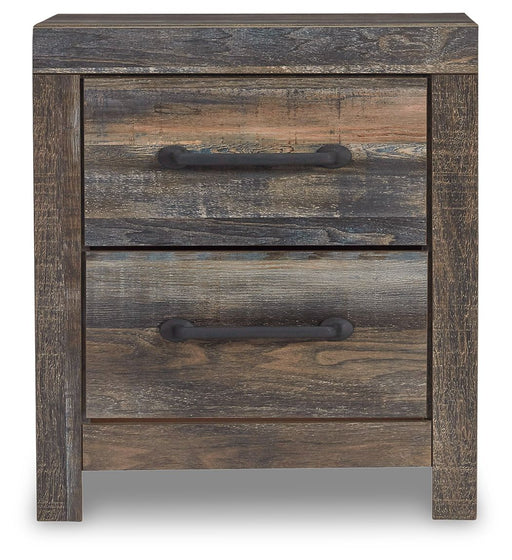Drystan - Two Drawer Night Stand - Brown / Beige - R&R Furniture Gallery (Fountain Valley, CA)