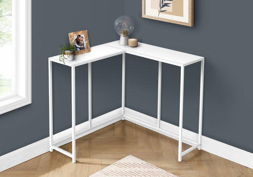 Corner Accent Console Table For Entryway, Unique L-Shaped Design - R&R Furniture Gallery (Fountain Valley, CA)