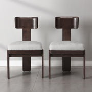 Upholstered Dining Fabric Side Chairs (Set of 2) - R&R Furniture Gallery (Fountain Valley, CA)
