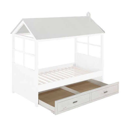 Tree House II - Twin Trundle - Weathered White & Washed Gray - R&R Furniture Gallery (Fountain Valley, CA)