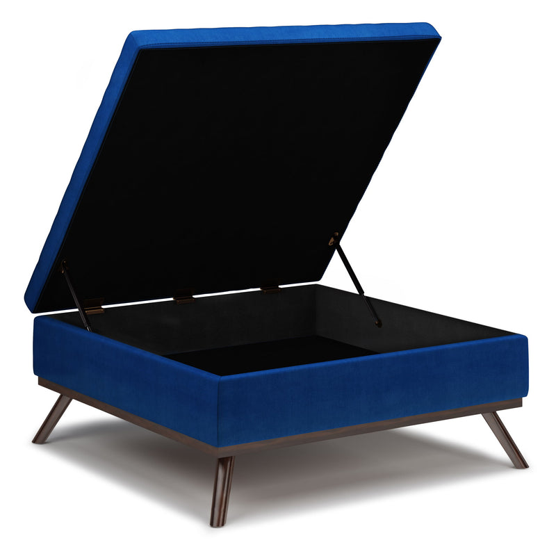Owen - Multifunctional Square Coffee Table Storage Ottoman - R&R Furniture Gallery (Fountain Valley, CA)