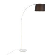 Lumi Source March contemporary floor lamp with sleek design, standing tall with a minimalist metal base and adjustable arm.