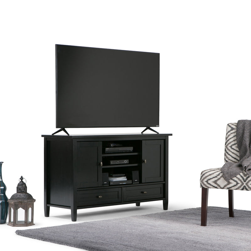 Warm Shaker - TV Media Stand Handcrafted - R&R Furniture Gallery (Fountain Valley, CA)