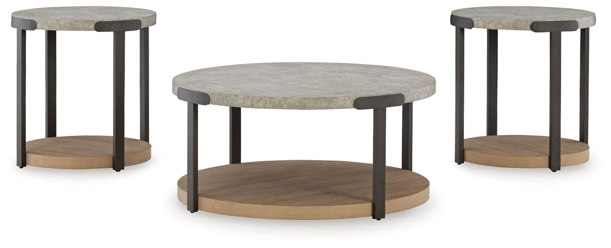 Darthurst - Occasional Table Set (Set of 3) - Light Brown - R&R Furniture Gallery (Fountain Valley, CA)