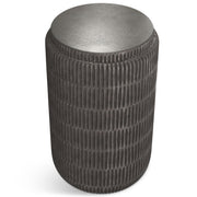 Juno - Cast Aluminum Side Table - Black - R&R Furniture Gallery (Fountain Valley, CA)