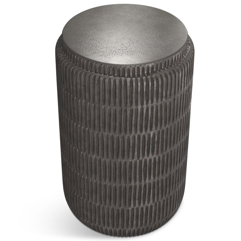 Juno - Cast Aluminum Side Table - Black - R&R Furniture Gallery (Fountain Valley, CA)
