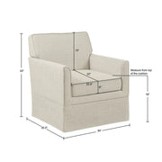 Timeless - Accent Armchair With Classic Track Arm Silhouette And Skirted Base - R&R Furniture Gallery (Fountain Valley, CA)