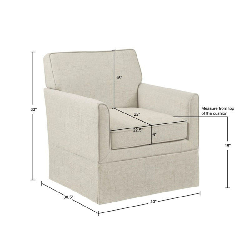 Timeless - Accent Armchair With Classic Track Arm Silhouette And Skirted Base - R&R Furniture Gallery (Fountain Valley, CA)