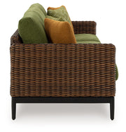 Horizon Hall - Sofa With Cushion - Brown / Green - R&R Furniture Gallery (Fountain Valley, CA)