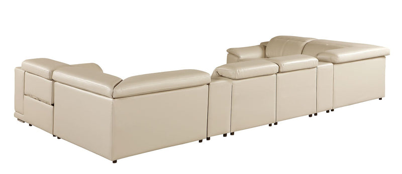 9762 - 8-Piece U Shaped Sectional Sofa With 2 Power Recliners