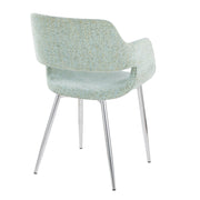 Pair of Lumi Source Margarite contemporary dining chairs with sleek design and cushioned seats, set of two.