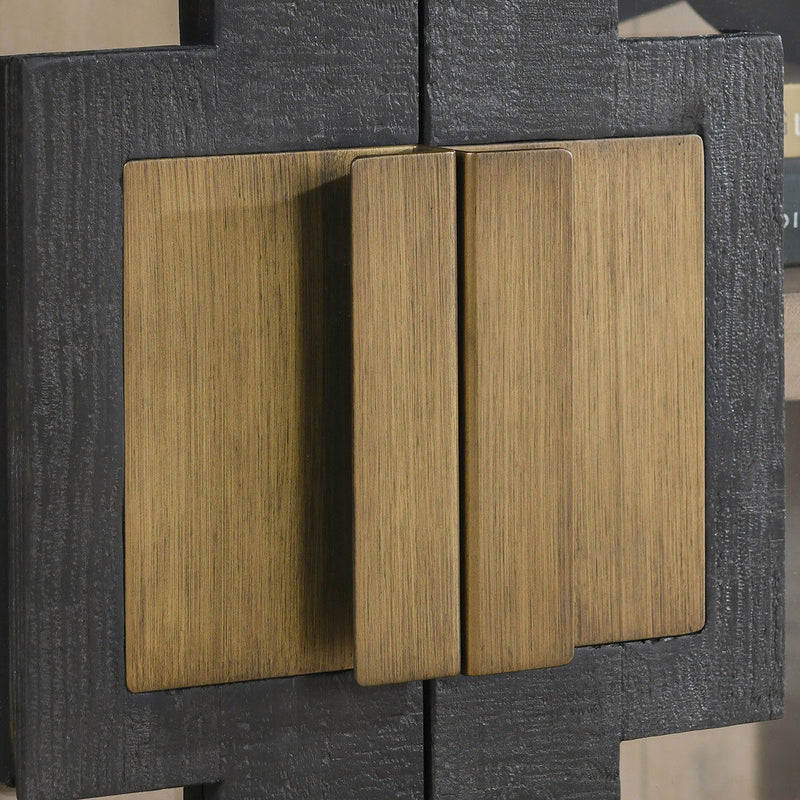Larson - Reclaimed Pine 2 Door Cabinet - R&R Furniture Gallery (Fountain Valley, CA)