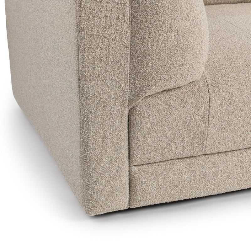 Classic Home Adalynne sectional sofa, stationary sectional with plush cushions and modern design, in a cozy living room setting.