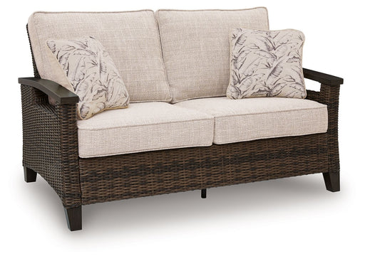 Monterey Point - Loveseat With Cushion - Dark Brown - R&R Furniture Gallery (Fountain Valley, CA)
