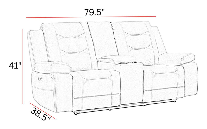 Caldwell - Power Reclining Sofa Set - R&R Furniture Gallery (Fountain Valley, CA)