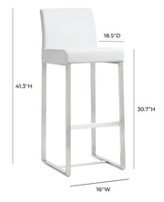Denmark - Stainless Steel Barstool (Set of 2) - R&R Furniture Gallery (Fountain Valley, CA)