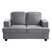 Modern Loveseat, Comfortable 2 Seater Couch With Deep Seating, Loose Back Cushions, Wide Arms - R&R Furniture Gallery (Fountain Valley, CA)