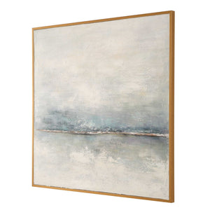 Foggy Morning - Abstract Art - Light Brown