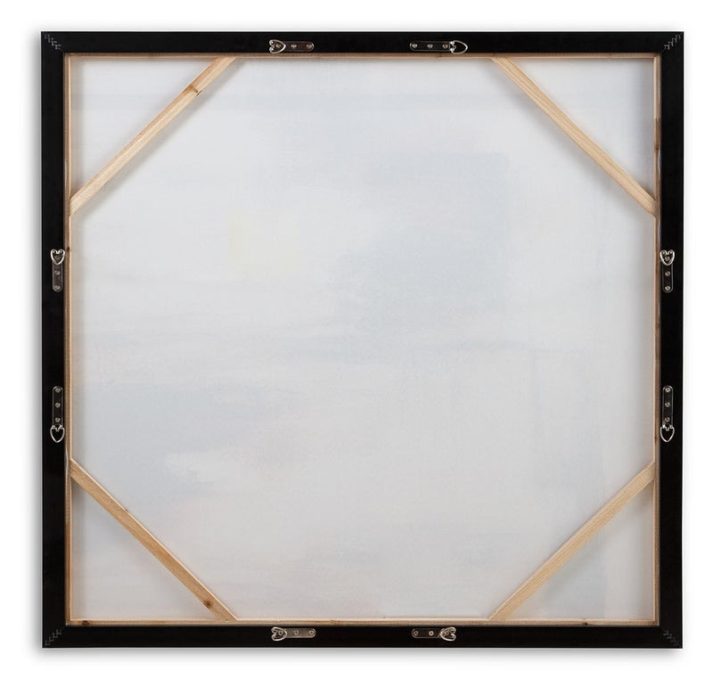 Pigeonford - Wall Art - White / Teal / Gold - R&R Furniture Gallery (Fountain Valley, CA)