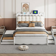 Storage Platform Bed, With 2 Big Drawers, Trundle, One Set Of Sockets & USB Ports - R&R Furniture Gallery (Fountain Valley, CA)