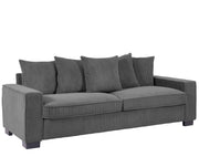 Luxe Sofa With 5 Matching Toss Pillows, Sleek Design, Spacious And Comfortable 3 Seater Couch - R&R Furniture Gallery (Fountain Valley, CA)