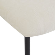 Modern Upholstered Dining Chairs With Metal Legs (Set of 2) - Beige - R&R Furniture Gallery (Fountain Valley, CA)