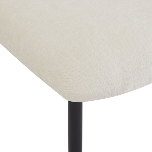 Modern Upholstered Dining Chairs With Metal Legs (Set of 2) - Beige - R&R Furniture Gallery (Fountain Valley, CA)
