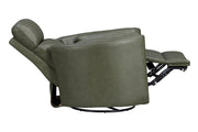 Parker Living Radius Power Swivel Glider Recliner chair set with plush fabric, padded armrests, and a reclining, swiveling seat.
