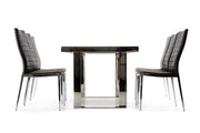 Courtland Modern Stainless Steel Dining Table — view 5