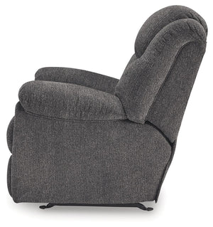 Foreside - Rocker Recliner - Charcoal - R&R Furniture Gallery (Fountain Valley, CA)