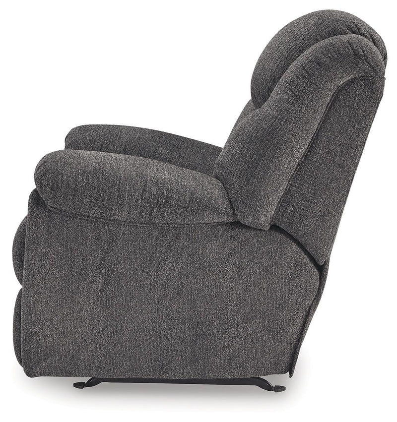 Foreside - Rocker Recliner - Charcoal - R&R Furniture Gallery (Fountain Valley, CA)