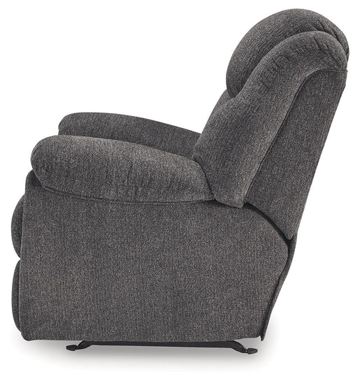 Foreside - Rocker Recliner - Charcoal - R&R Furniture Gallery (Fountain Valley, CA)