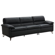 Eilene - Sofa - Black Top Grain Leather - R&R Furniture Gallery (Fountain Valley, CA)