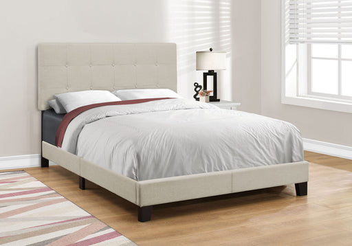 Bed, Upholstered, Frame Only, Transitional - R&R Furniture Gallery (Fountain Valley, CA)