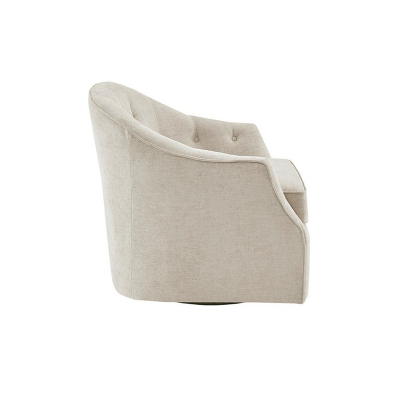 Calvin - Swivel Chair With 360 Degree Rotation - Beige - R&R Furniture Gallery (Fountain Valley, CA)