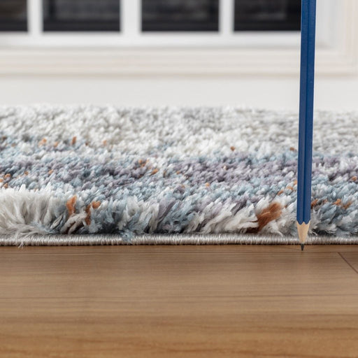 Loft Shag - 5' 3" X 7' Shaggy Area Rug - Gray - Polypropylene - R&R Furniture Gallery (Fountain Valley, CA)