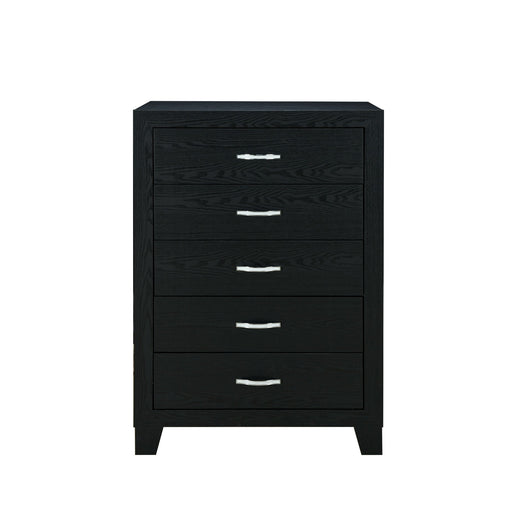 Carlos - 5 Pieces Queen Bedroom Set - Black - R&R Furniture Gallery (Fountain Valley, CA)
