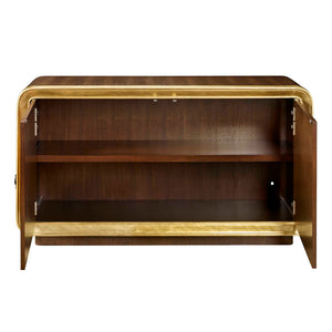 I've Been Framed - 2 Door Cabinet - Woodtone / Brass
