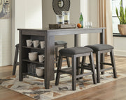 Caitbrook - Rectangular Dining Room Counter Table - Gray - R&R Furniture Gallery (Fountain Valley, CA)