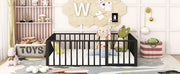 Metal Floor Bed Frame With Fence And Door - R&R Furniture Gallery (Fountain Valley, CA)