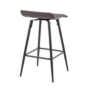 Pair of Lumi Source Ale contemporary fixed height counter stools in set, featuring modern design and sturdy construction.