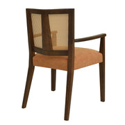 Mid Century Modern Arm Dining Chair Set With Rattan Backrest - R&R Furniture Gallery (Fountain Valley, CA)