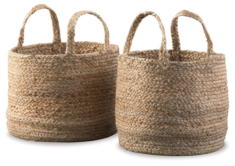 Brayton - Basket Set (Set of 2) - Natural - R&R Furniture Gallery (Fountain Valley, CA)