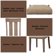Nathaniel - Side Chair (Set of 2) - Fabric & Maple - R&R Furniture Gallery (Fountain Valley, CA)